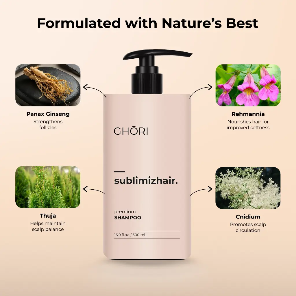 GHORI Shampoo Sublimizhair - ingredients.webp